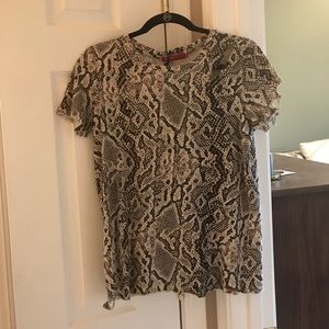 N.: philanthropy snake print short sleeve top